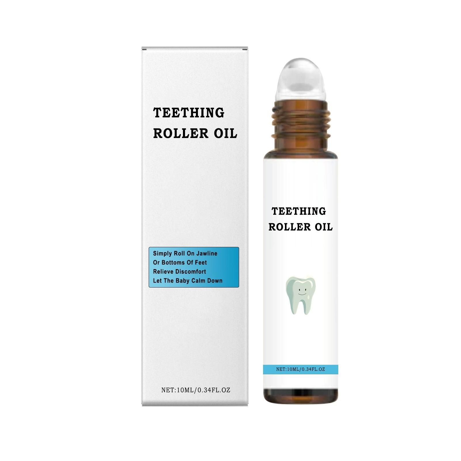 Ролик для прорезывания зубов Натуральный обезболивающий ролик для прорезывания зубов Натуральный детский ролик для прорезывания зубов 10 мл One Size белый